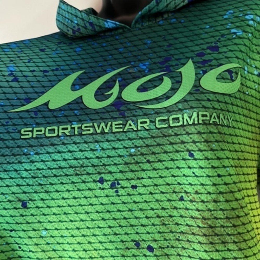 Mojo sportswear company Morning Run Hoodie - color Dolphin size small unisex - Picture 4 of 14